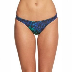 $10 CLEARANCE! Arena Navy Watercolor Ombre Cheeky Bikini Bottom